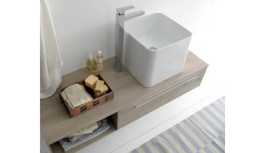 Bagno Azzurra con lavabo in appoggio