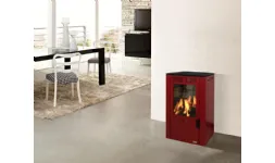 Stufa BioKamino rossa