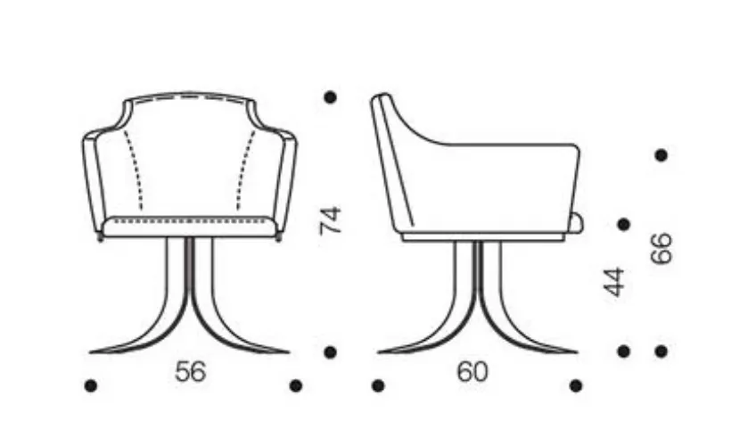 Poltroncina Ozzio nera