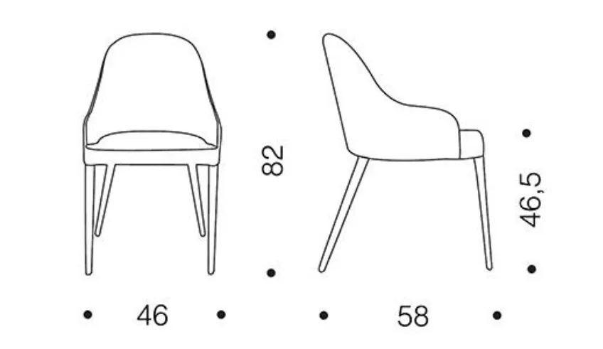 Poltroncina Ozzio tecnico