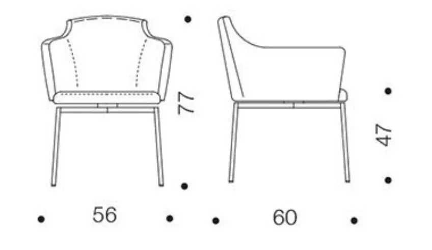 Poltroncina Ozzio tecnico