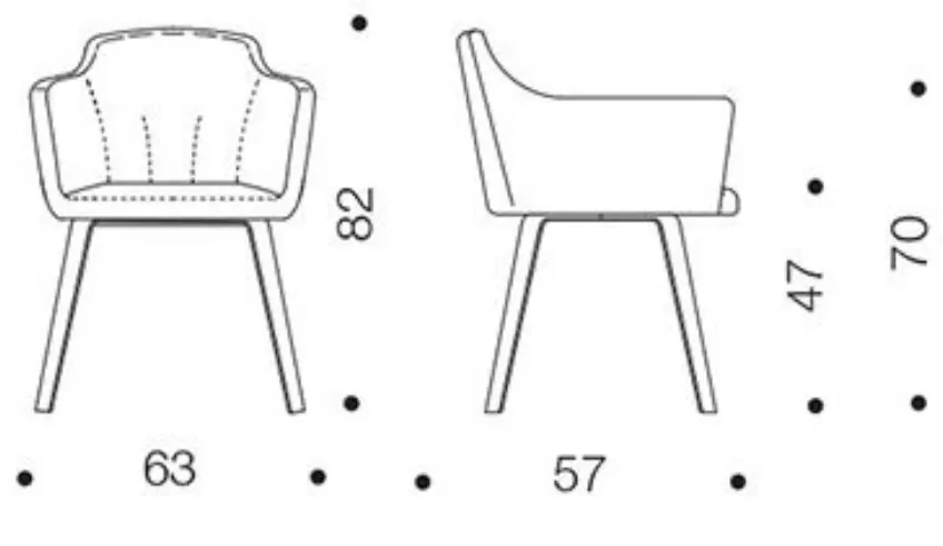 Poltroncina Ozzio tecnico