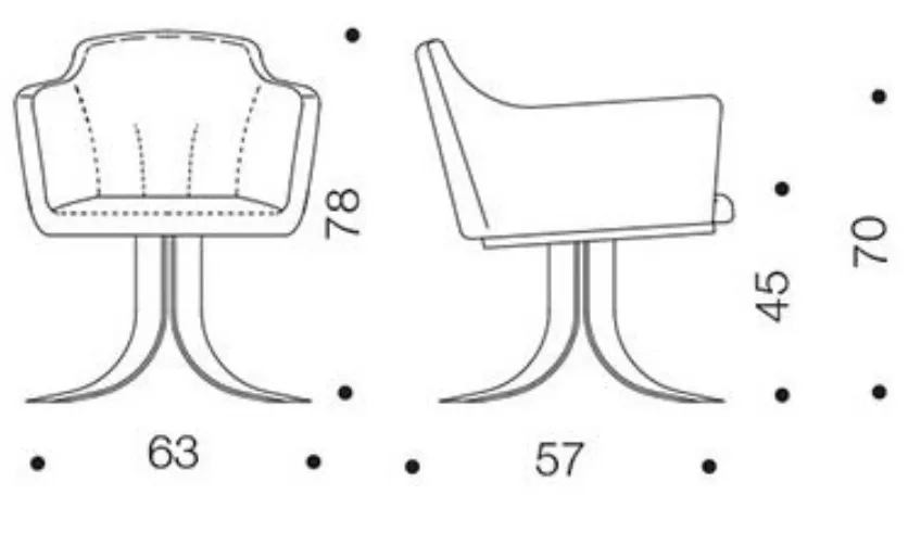 Poltroncina Ozzio tecnico