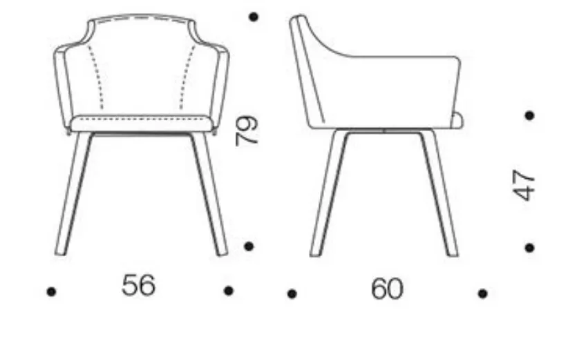 Poltroncina Ozzio tecnico