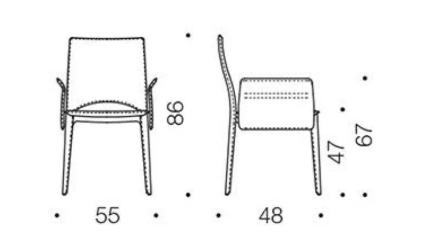 Poltroncina Ozzio tecnico