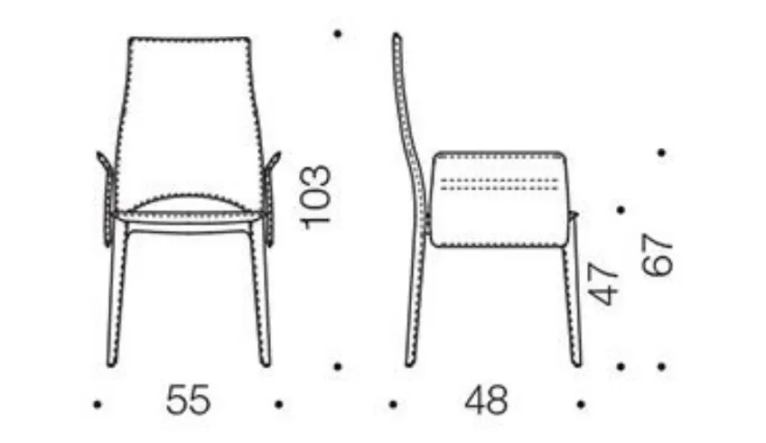 Sedia Ozzio tecnico