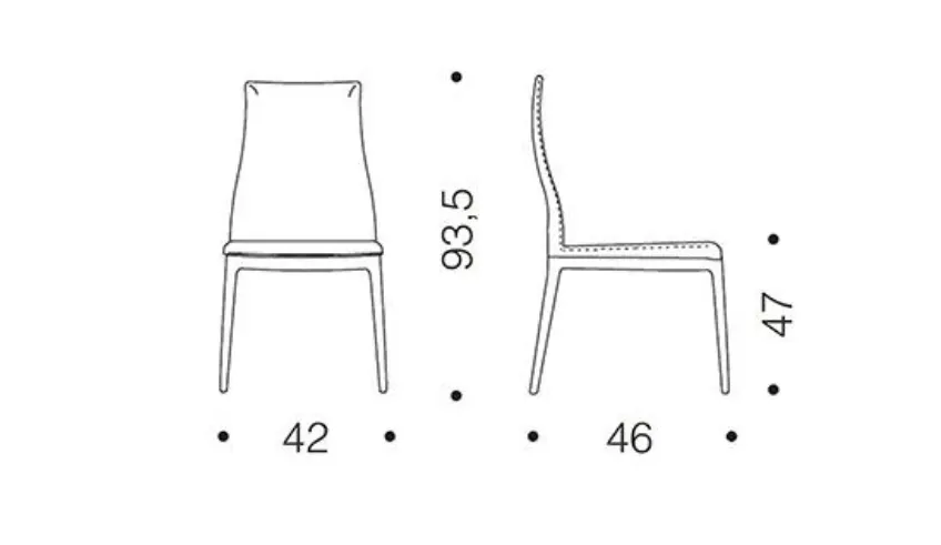 Sedia Ozzio tecnico