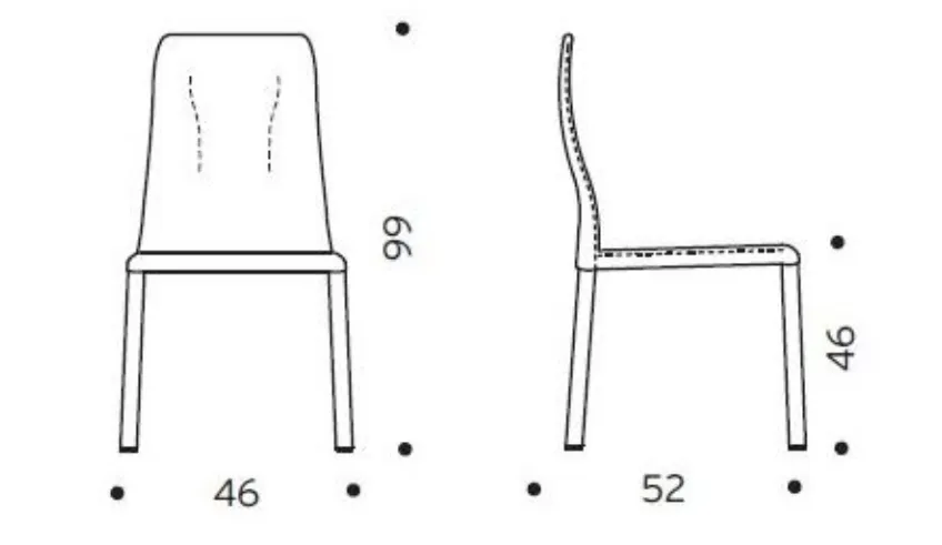 Sedia Ozzio tecnico