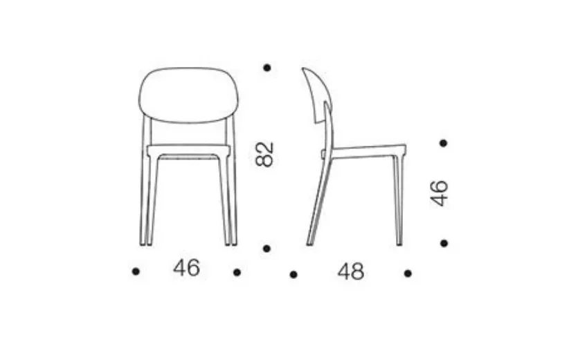 Sedia Ozzio tecnico