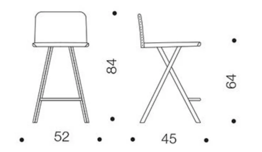 Sgabello Ozzio tecnico