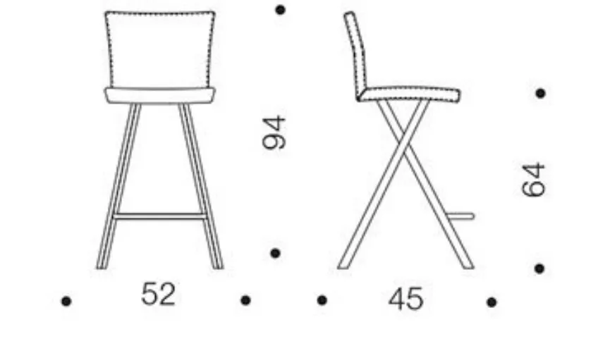 Sgabello Ozzio tecnico