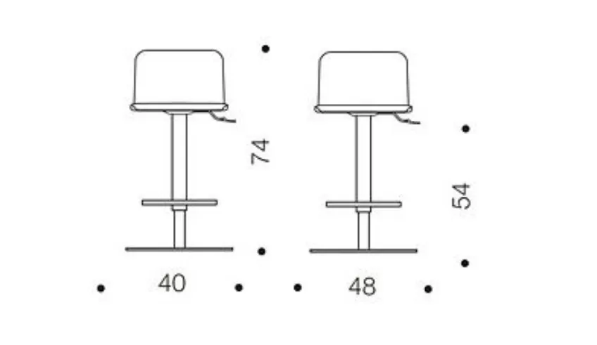 Sgabello Ozzio tecnico